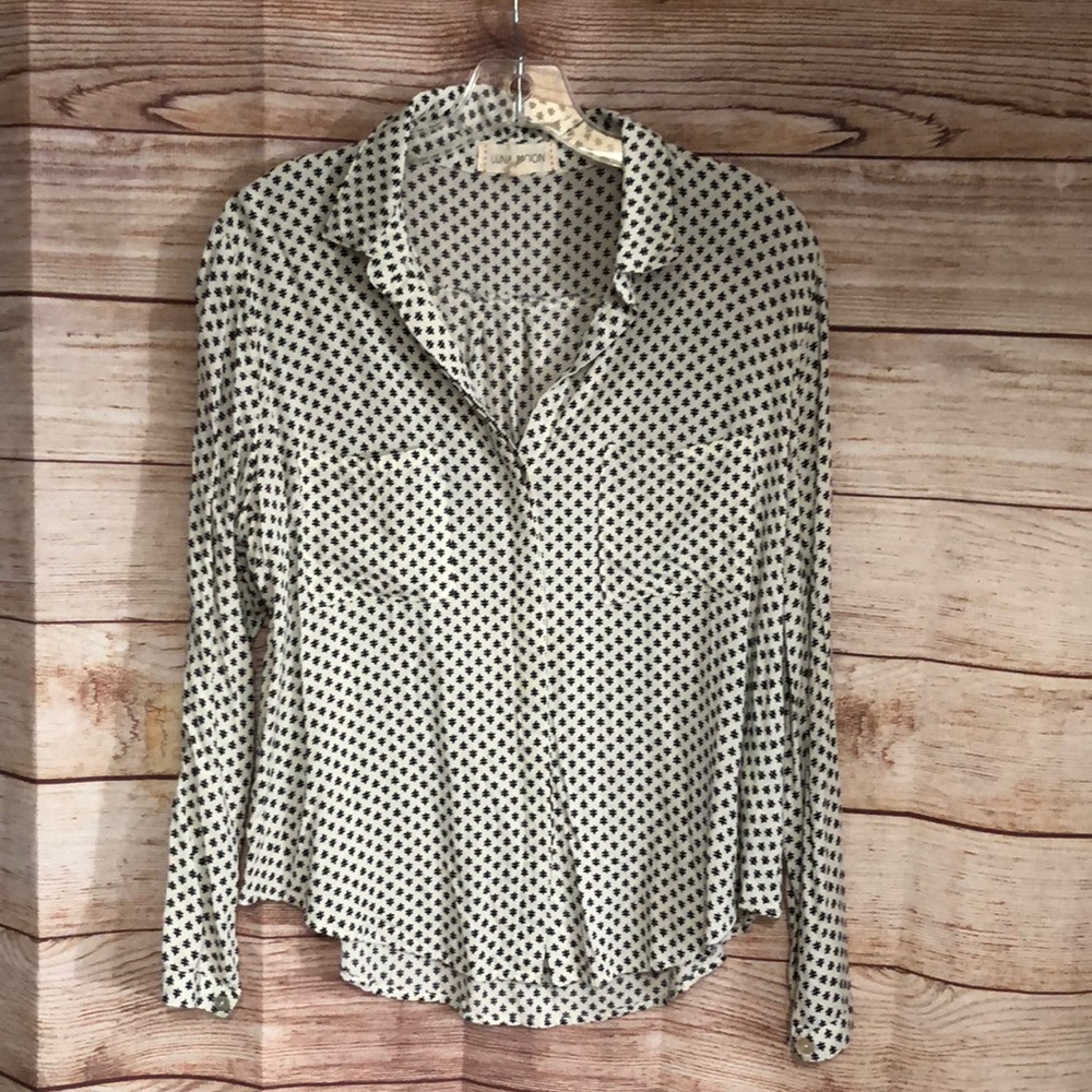 COPY - Anthropologie Luna Moon Hashtag Button Down